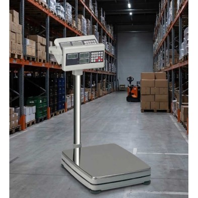 Báscula industrial Lacor 61700 con plataforma de acero inoxidable 150 kg