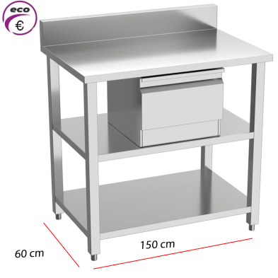 Mueble cafetero de 150 cm para barra de bar y cafetería