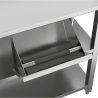 Mueble para cafetera de dos grupos y molinos de café de 200 cm