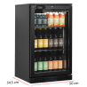 Frigorífico backbar BA6H con puerta de cristal y luz LED