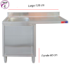Fregadero profesional con escurridor derecho o izquierdo y mueble inferior