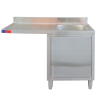 Fregadero de acero inoxidable con mueble para restaurante y cocina profesional
