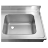 Fregadero para cocina profesional con balda y faldones