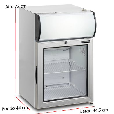 Expositor refrigerado FS60CP de sobremesa con marquesina LED