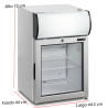 Expositor refrigerado FS60CP de sobremesa con marquesina LED