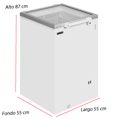 Congelador compacto ST160 para helados y productos congelados