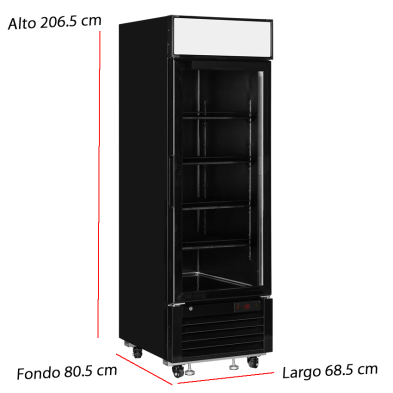 Congelador profesional LGF2500B para productos congelados y helados