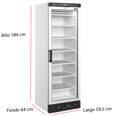 Expositor de congelados UFFS371G para supermercado y tienda de alimentación