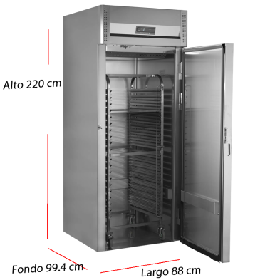 Armario refrigerado RIC880X1 de acero inoxidable para carros gastronorm