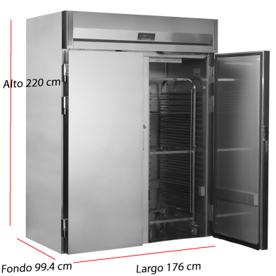 Refrigerador profesional de acero inoxidable para carros de catering