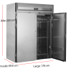 Refrigerador profesional de acero inoxidable para carros de catering
