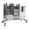 Carro para almacenar y transportar sillas de catering
