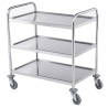 Carro de acero inox para servicio