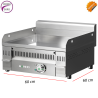 Plancha de asar electrica de cromo marca Mainho PC-60 ET