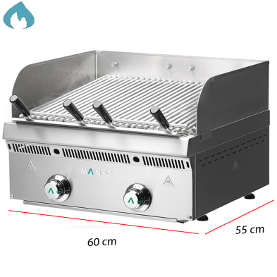 Barbacoa a gas Inox-Varillas 60x55 cm -PBV-60