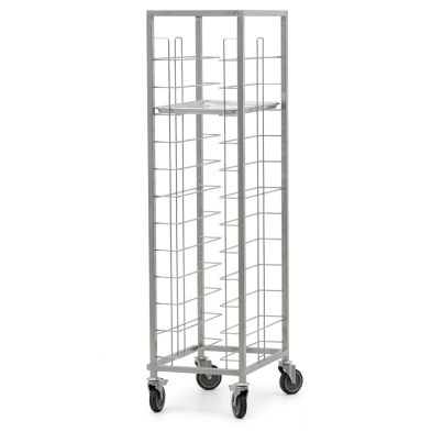 Carro bandejero inox 12 guias 44.5 x 56.5 cm