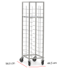 Carro bandejero inox 12 guias 44.5 x 56.5 cm