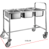 Carro portacubetas 3 GN 1/1 110x62.5 cm