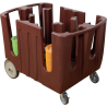 Carro transporte para platos en poloetileno