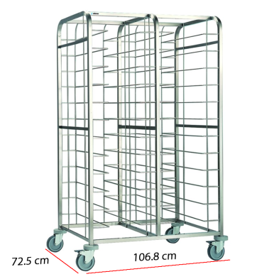 Carro bandejero inox 24 guias GN1/1
