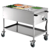 Carro caliente alor seco con cubeta GN 1/1