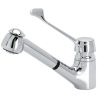 Grifo bajo con cabezal ducha extensible