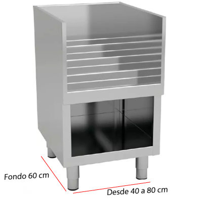 Mueble auxiliar para botellas elaboracio coctelería.