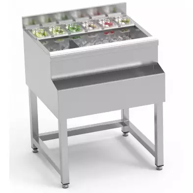 Modulo cuba hielo cocteleria con bastidor LCH-70+