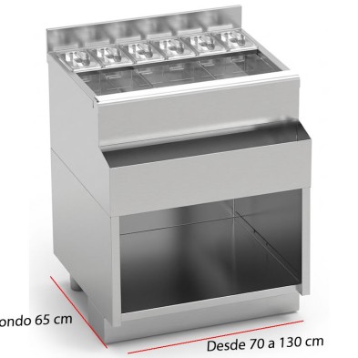 Módulo cuba de hielo cocteleria cerrado LMH-70