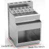 Mueble cuba de hielo y muro técnico para coctelería