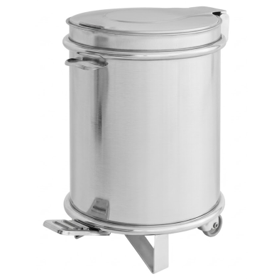 Cubo de basura en acero Inox con pedal.