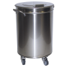 Contenedor de basura con pedal y ruedas