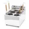 Cocedor de pasta profesional de 8 litros con cuatro cestas de acero inoxidable