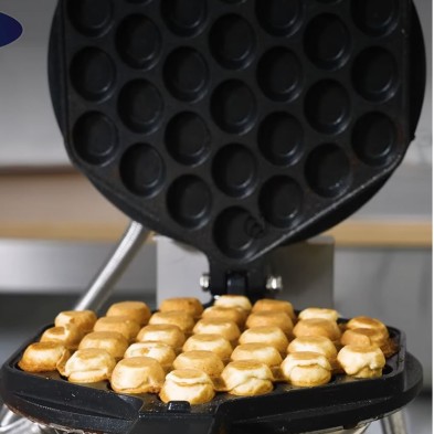 Sistema giratorio de la gofrera para bubble waffles