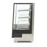 Vitrina expositora refrigerada negra de 120 cm de ancho