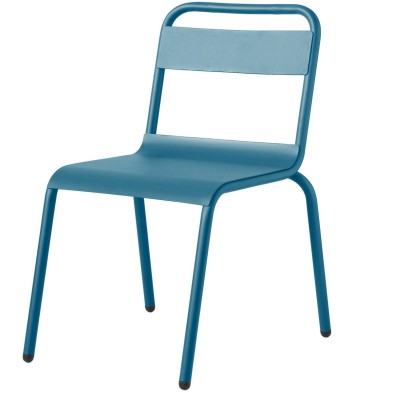 Silla  lacada para exterior en Miel Natural