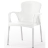 Sillón de terraza balnco Polipropileno y aluminio ISGRACE