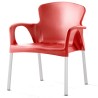 Sillón terraza rojo Polipropileno y aluminio ISGRACE