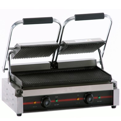 Plancha grill doble 34 x 23 cm -2.2 kw -lisa 16GR475LL