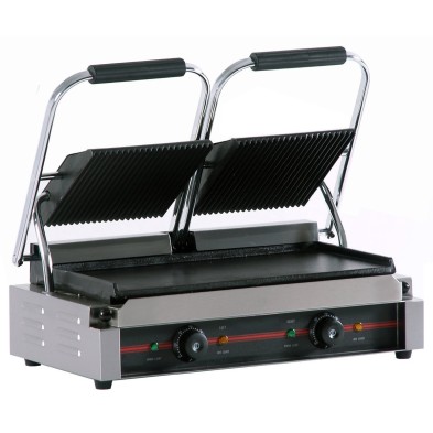 Plancha grill doble lisa-ranurada GR-475 M