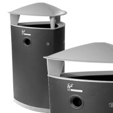 Papelera- Cenicero de pie para Hostelería Artria