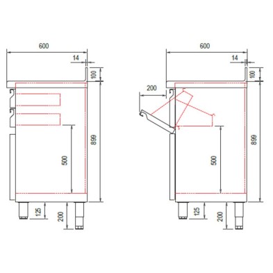 Mueble cafetera y molinos con posero MCC140