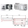 Mesa Refrigerada BAJO COCINA con puertas Altura 600