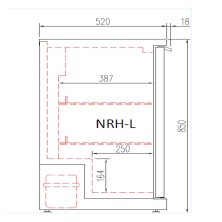 Mostrador Enfriador Inox para Botellines 3 Puertas