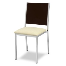 Silla para bar MR138 tapizada y asiento madera 2
