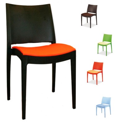 Silla Tapizada Polipropileno de restaurante Persian