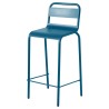 Taburete de exterior de Acero Galvanizado Azul