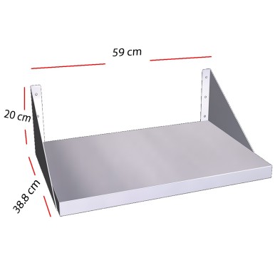 Estante de Tubos 750x400 para Cocina Inox 06-011906