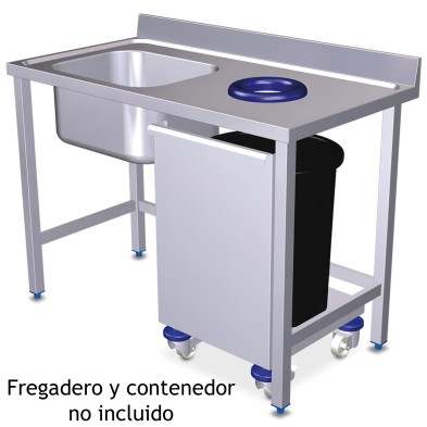 Puerta- Carro con Ruedas para contenedores 46x50 - 06-074472