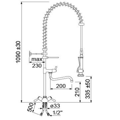 Grifo de ducha dos aguas  34-548906